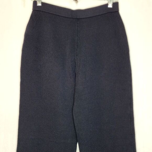 St. John Collection Black Santana Knit Pull On Pants Size 6 - Picture 8 of 9